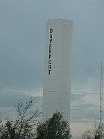 USA - Davenport OK - Water Tower (17 Apr 2009)